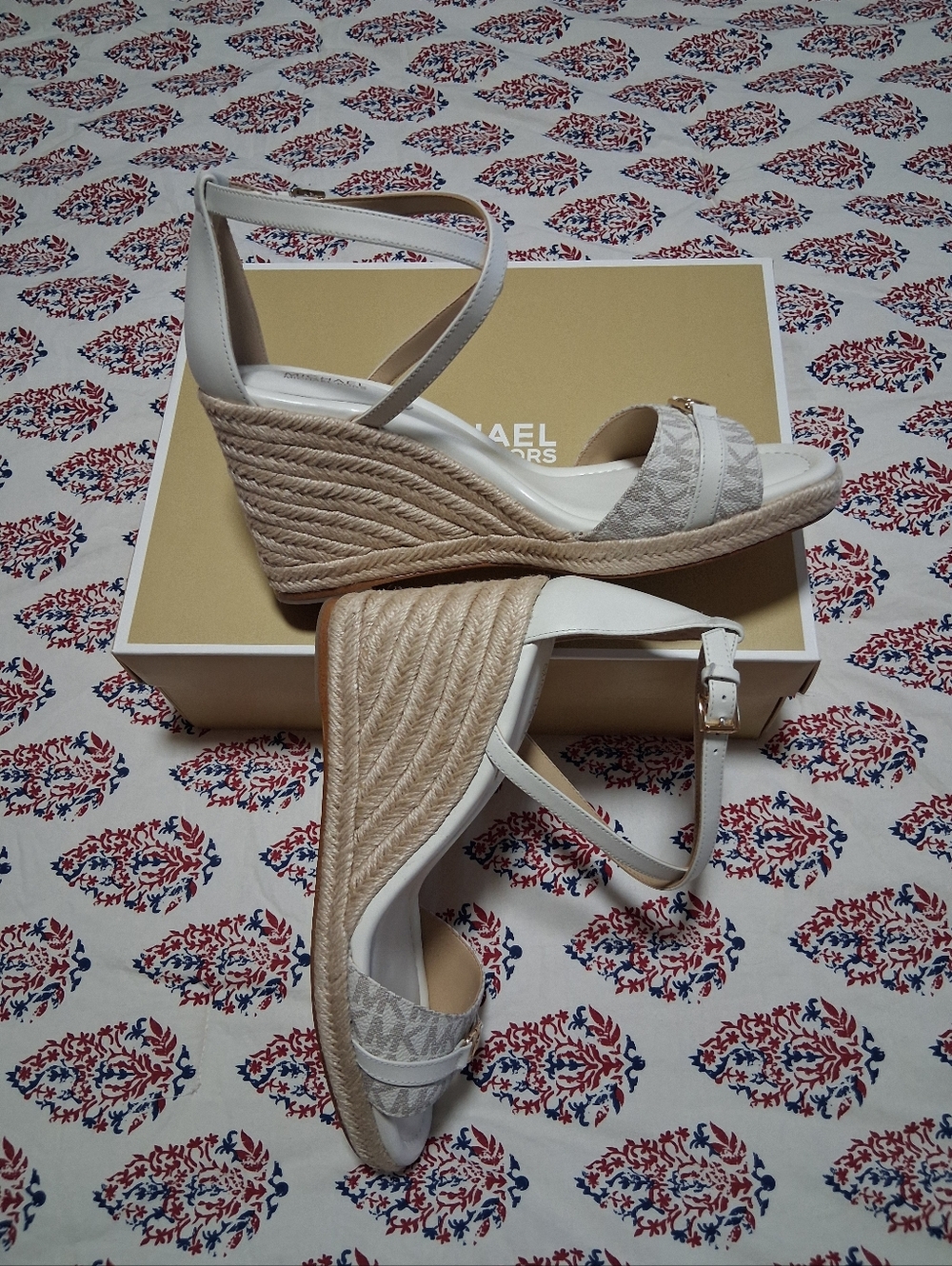 Michael Kors Mandy Wedge Espadrille Sandals - Picture 7 of 10